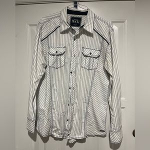 Buckle Black Slim Fit Button Down Polo Shirt